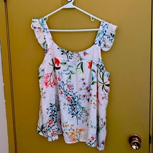 100% linen Bellambia tank blouse made in Italy. Large. Like new